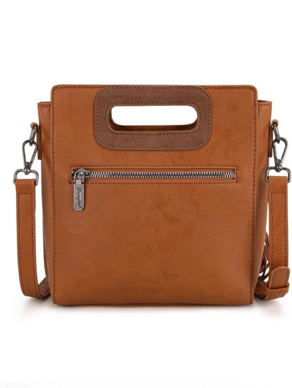 Wrangler Brown Western Fringe Crossbody Handbag - Picture 2 of 4